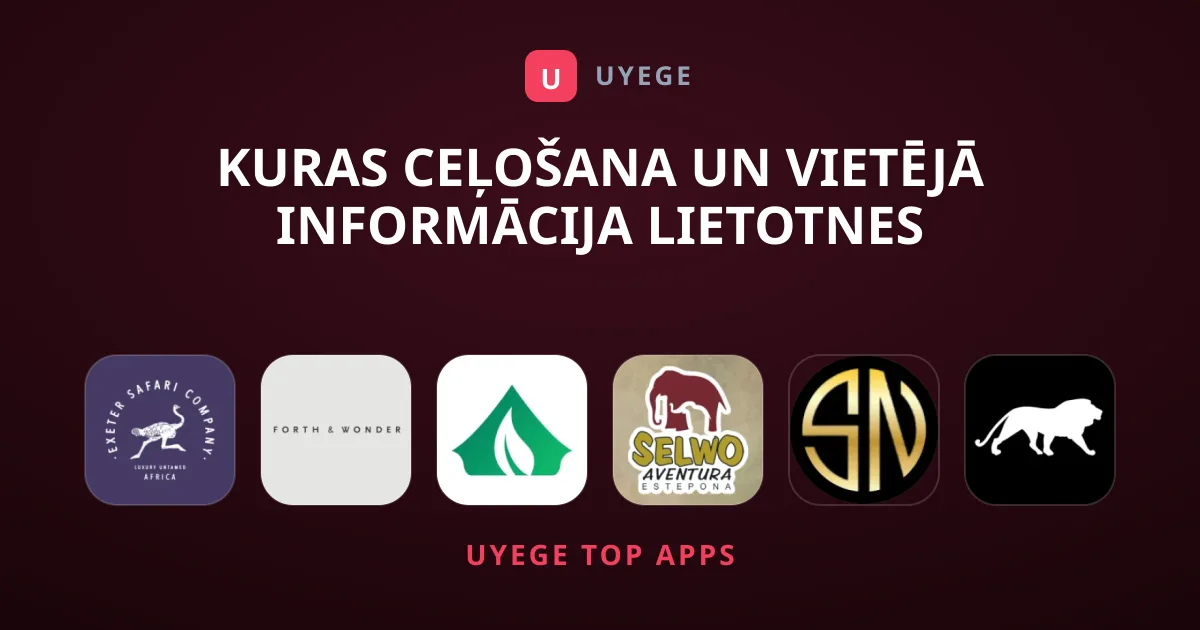 Kuras Ceļošana Un Vietējā Informācija Lietotnes Izmēģināt?